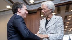 Nicolás Dujovne junto con Christine Lagarde. Foto de Télam.