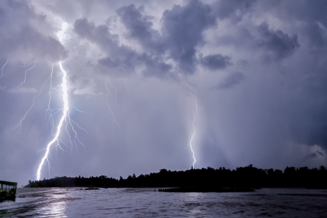 El relámpago del Catatumbo en la cuenca del Lago de Maracibo.