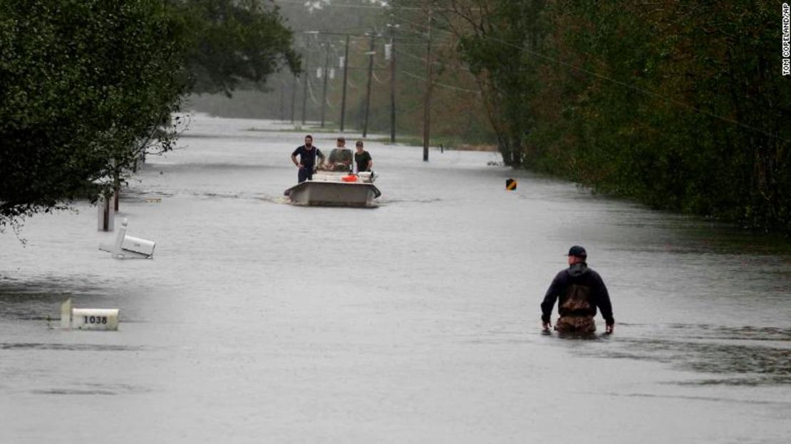 Inundaciones provocadas por Florence a su paso por las Carolinas.