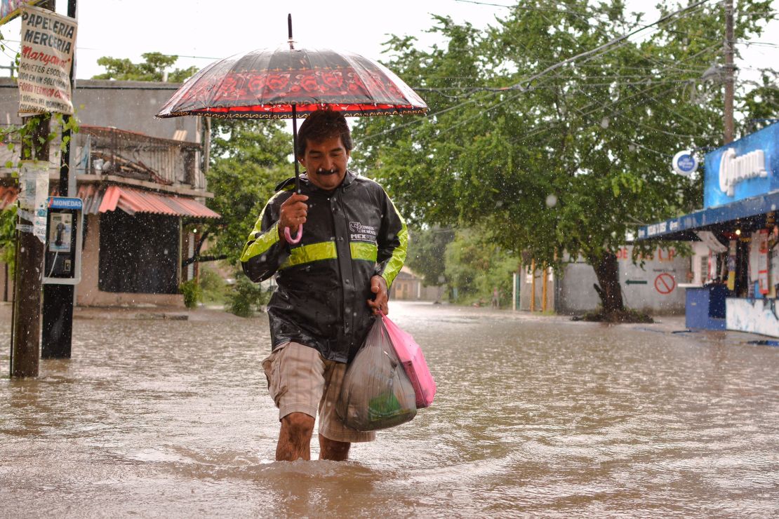 Inundaciones en el estado mexicano de Guerrero en septiembre de 2017.