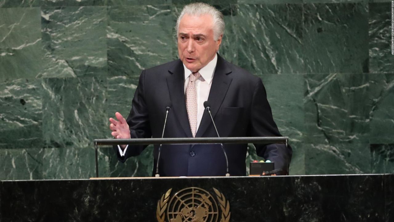 Michel Temer, ex presidente de Brasil. Foto de CNN.