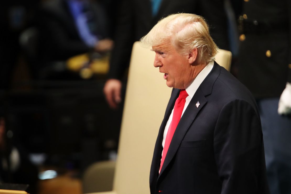 Donald Trump, durante la edición número 73 de la Asamblea General de las Naciones Unidas, en Nueva York, Estados Unidos.