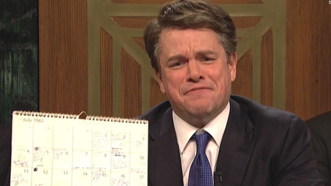 CNNE 573493 - matt damon interpreta a brett kavanaugh en saturday night live