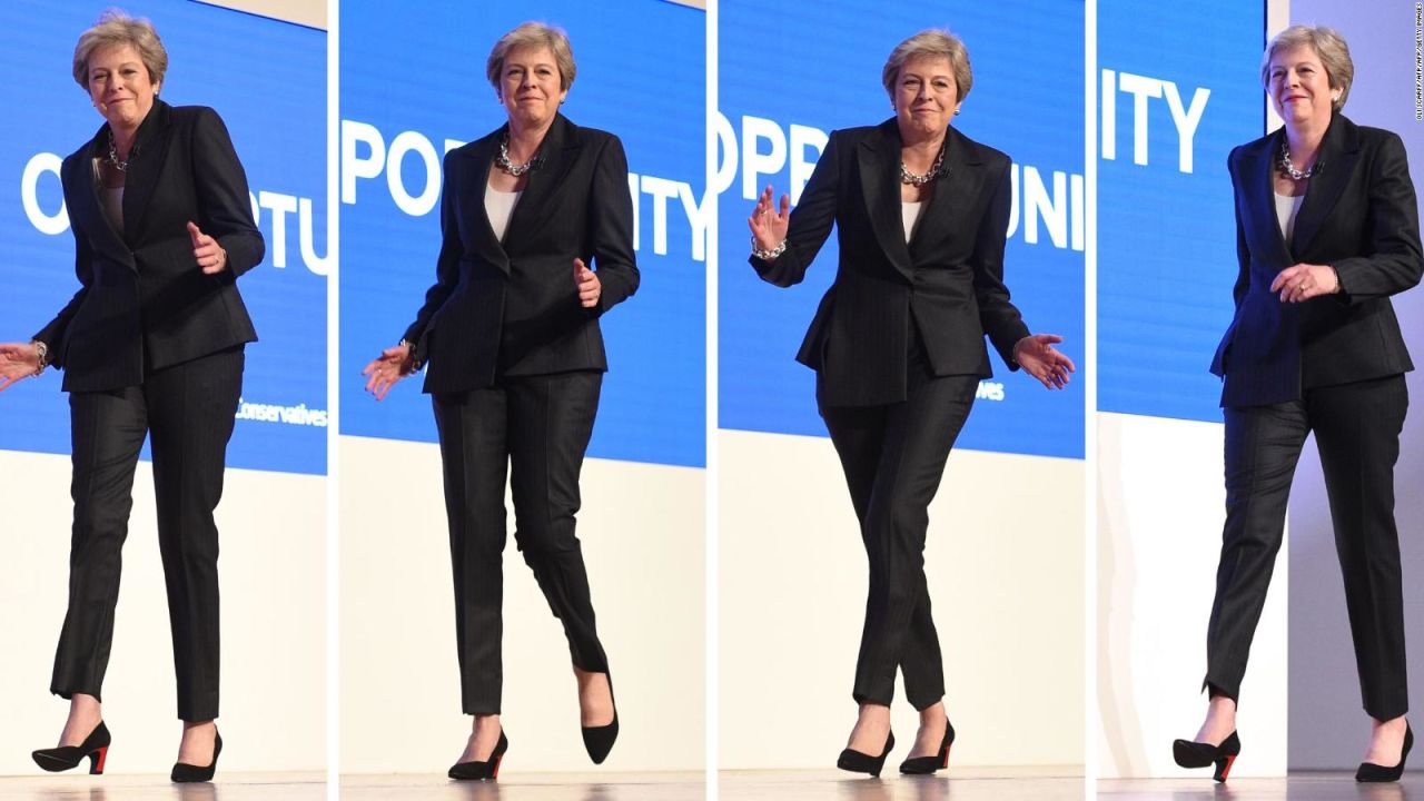 CNNE 574308 - theresa may baila en conferencia para romper el hielo