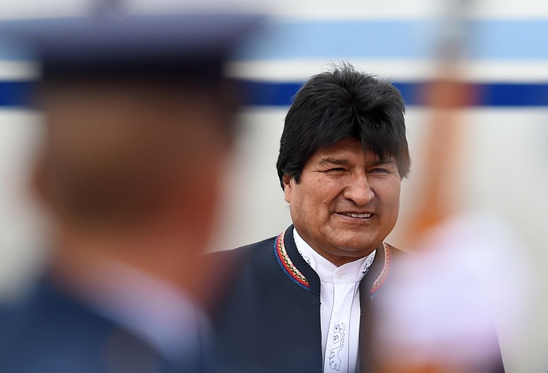 Evo Morales, presidente de Bolivia, durante su más reciente visita a Colombia, en agosto de 2018.