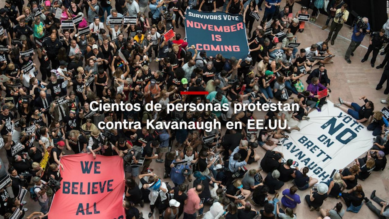 CNNE 574930 - #minutocnn- cientos de personas protestan contra kavanaugh