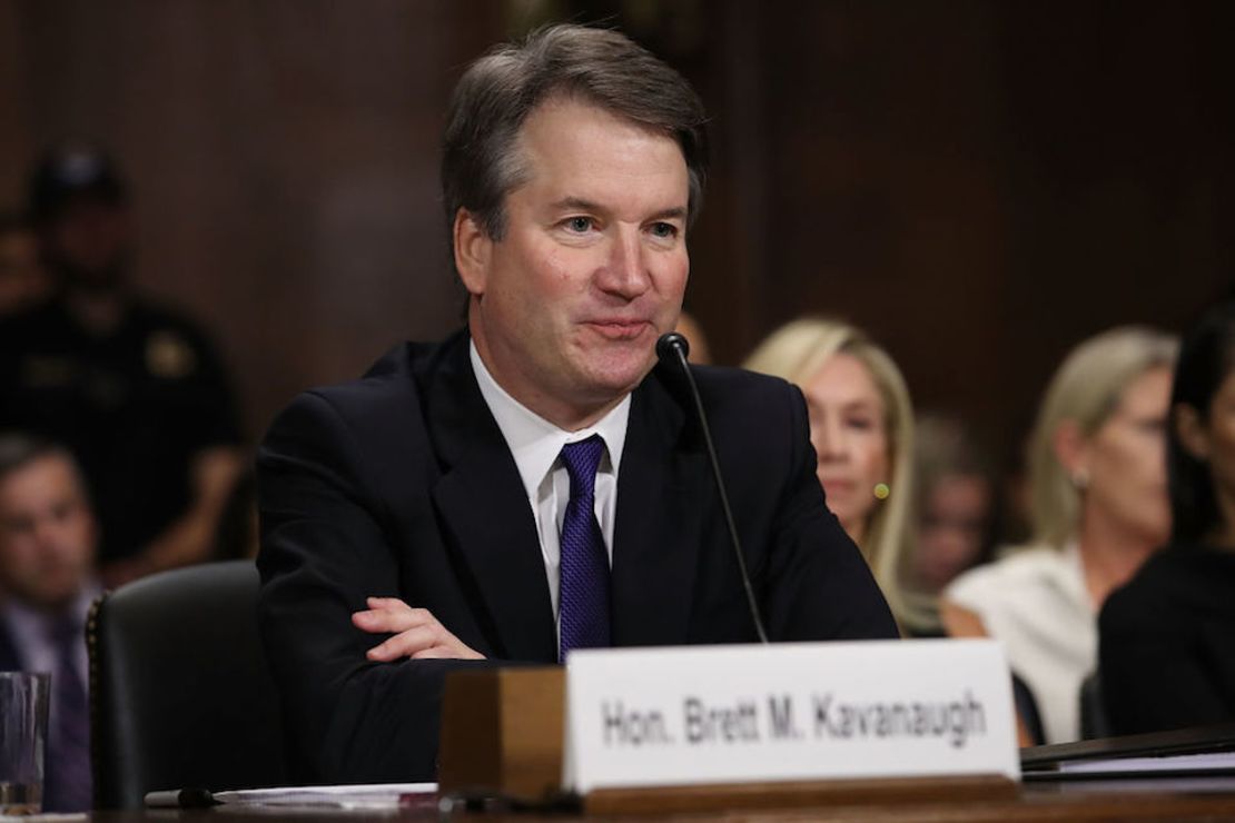 Brett Kavanaugh durante su audiencia ante la Comisión de Justicia del Senado.