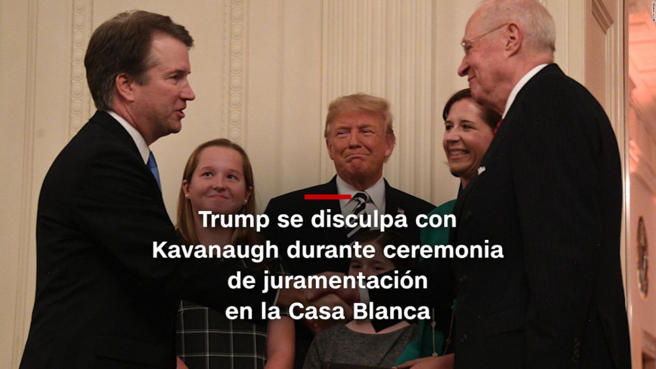 CNNE 575886 - #minutocnn- trump recibe a kavanaugh para ceremonia en la casa blanca