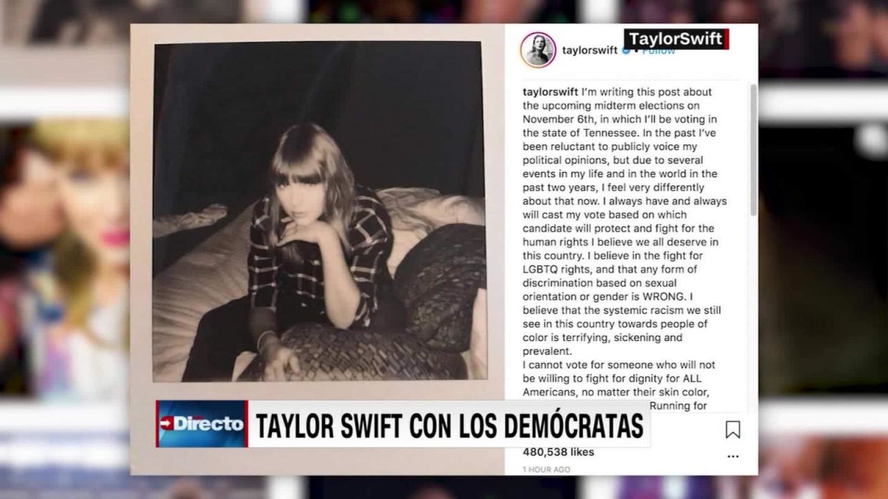 CNNE 576168 - taylor swift estimula el voto democrata en elecciones intermedias