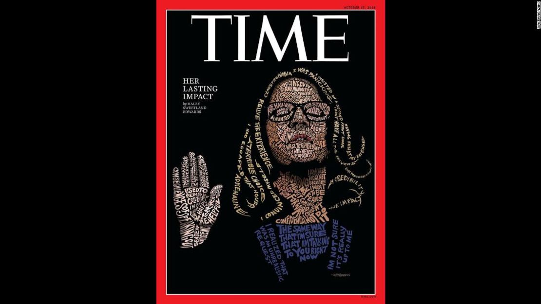 Christine Blasey Ford también protagoniza la portada de la más reciente edición de la revista Time.