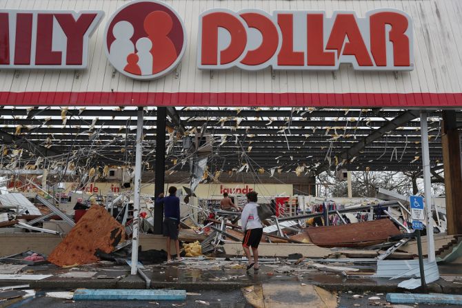 Este almacén en Panama City, Florida, quedó totalmente destruido por el paso de Michael, que llegó con vientos de 250 km/h.