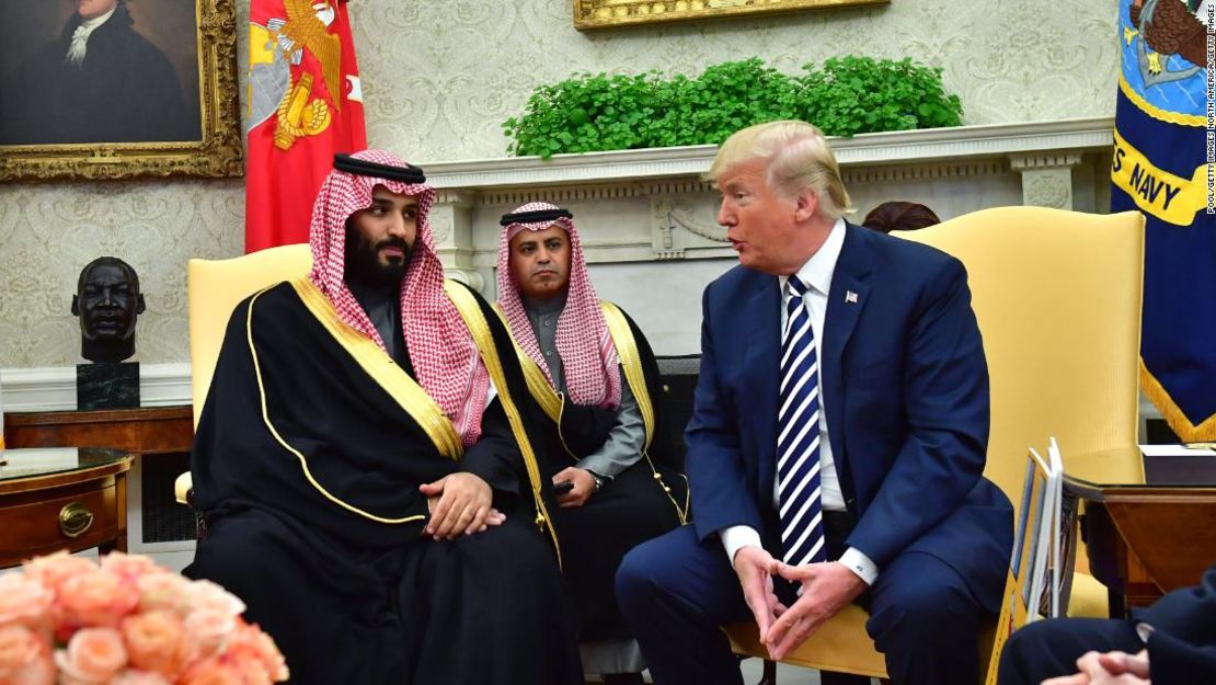 Donald Trump, reunido con Mohammad bin Salman, príncipe saudí.