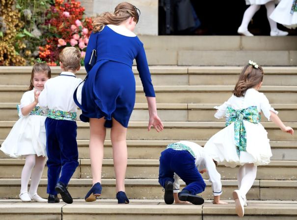 La princesa Carlota de Cambridge fue una de las pajes.