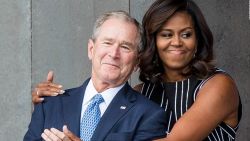 CNNE 577330 - michelle obama es muy amiga de george w- bush