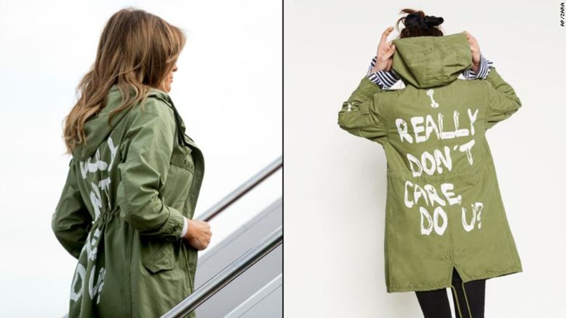 La polémica chaqueta de Melania Trump.