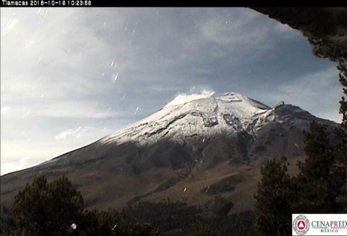 Imagen del volcán Popocatépetl en octubre de 2018.