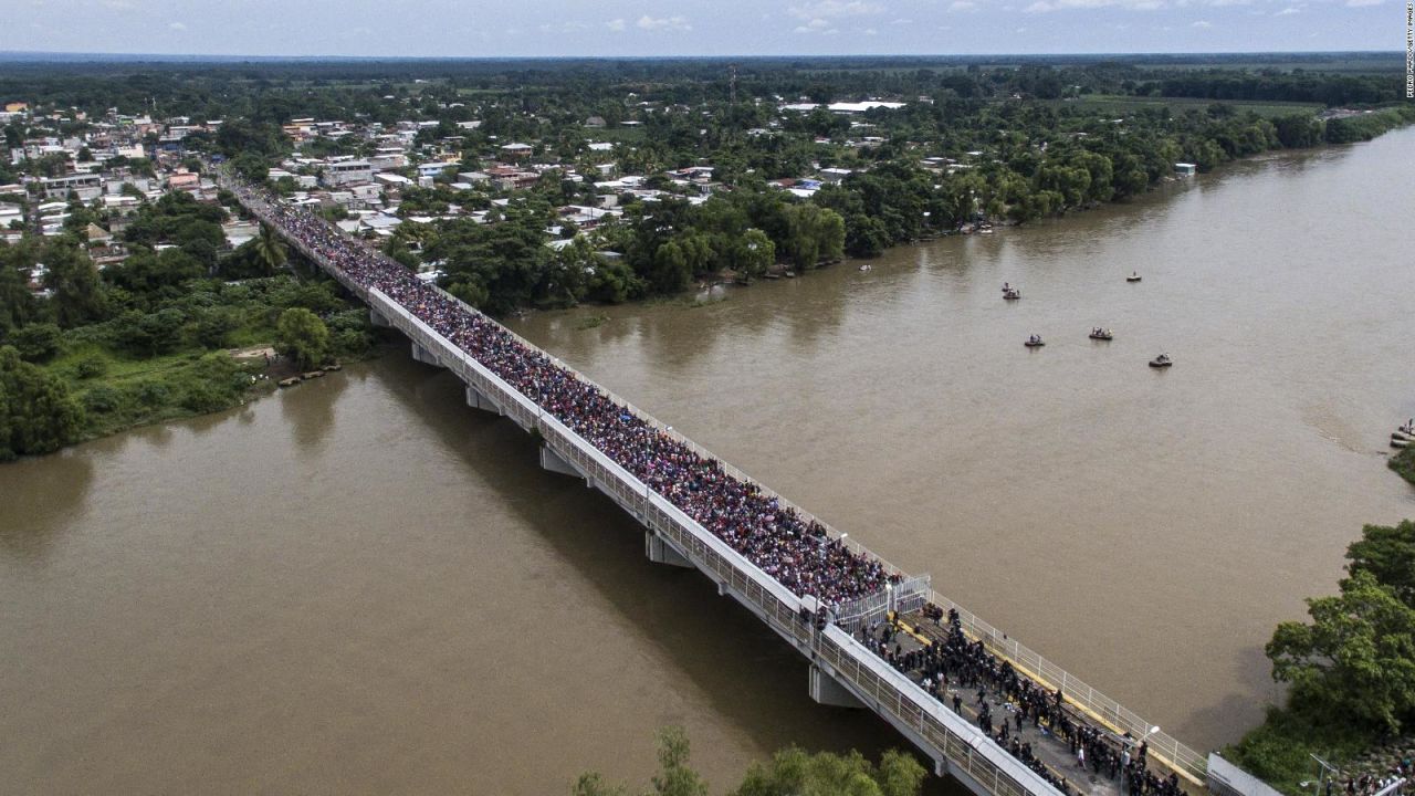 CNNE 579541 - la caravana de migrantes ya es tema de campana politica en ee-uu