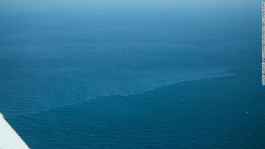 El derrame de Taylor visto desde una patrulla aérea de la Louisiana Environmental Action Network 2015.