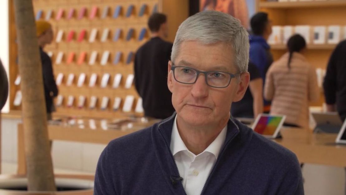 Tim Cook en entrevista con Amanpour de CNN.