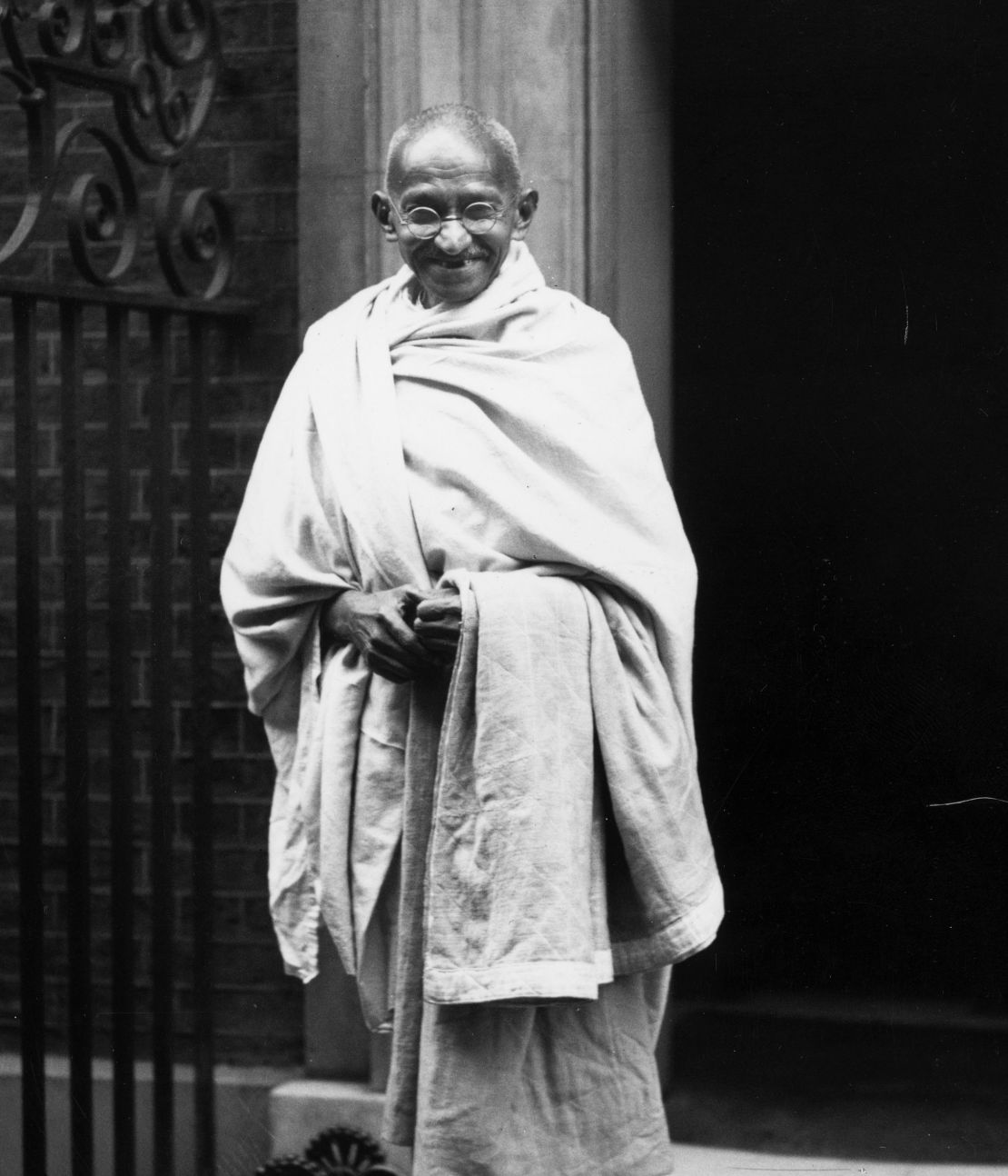 El líder Mahatma Gandhi en noviembre de 1931.