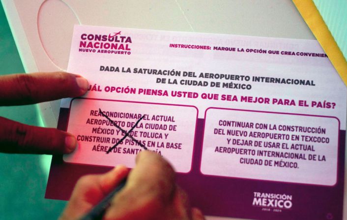 De acuerdo con los organizadores, los resultados de la consulta favorecieron la propuesta de López Obrador.