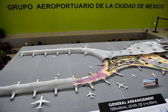 El proyecto del nuevo aeropuerto, cuya sede sería Texcoco, Estado de México, fue anunciado en septiembre de 2014 por el gobierno del presidente Enrique Peña Nieto.