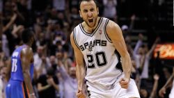 CNNE 583085 - spurs de san antonio no tendran la camiseta 20 tras el retiro de manu ginobili