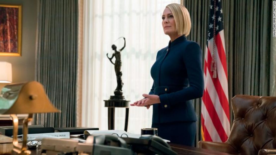 Claire Underwood (interpretada por Robin Wrigth) en la sexta temporada de House Of Cards.