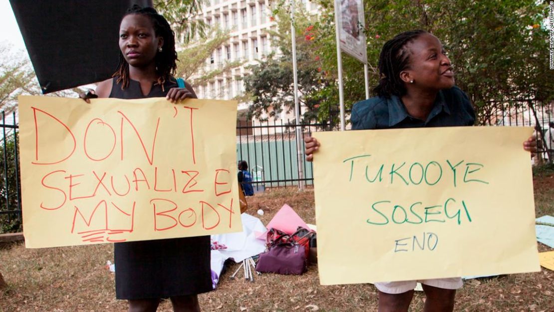 Protestas en Uganda por el caso de la modelo Judith Heard.