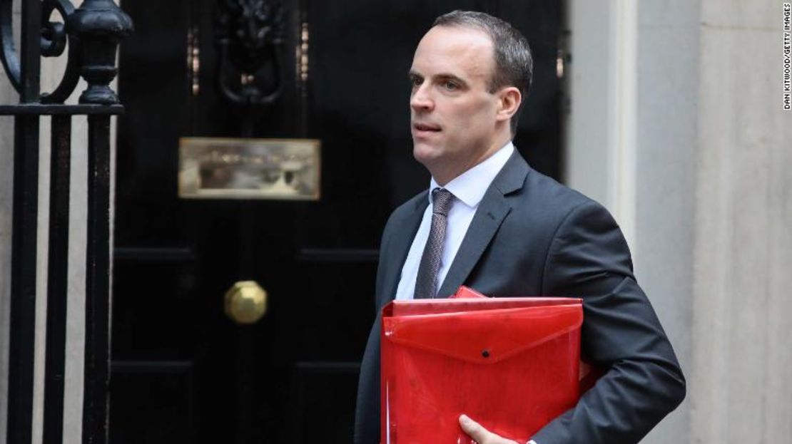 Dominic Raab, ministro para el brexit, renunció este jueves en Reino Unido.