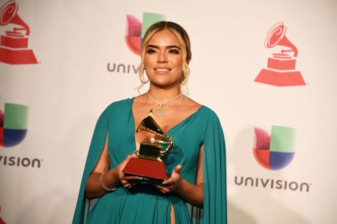 Karol G ganó el premio de Mejor Nuevo Artista.