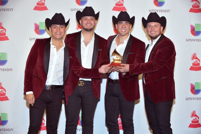 Calibre 50 ganó el premio a Mejor Álbum de Música Norteña por "Guerra de Poder".