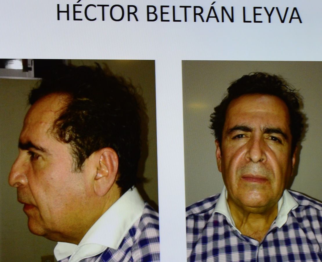 Fotografías de Héctor Beltrán Leyva, narcotraficante mexicano, cuando fue detenido en 2014.