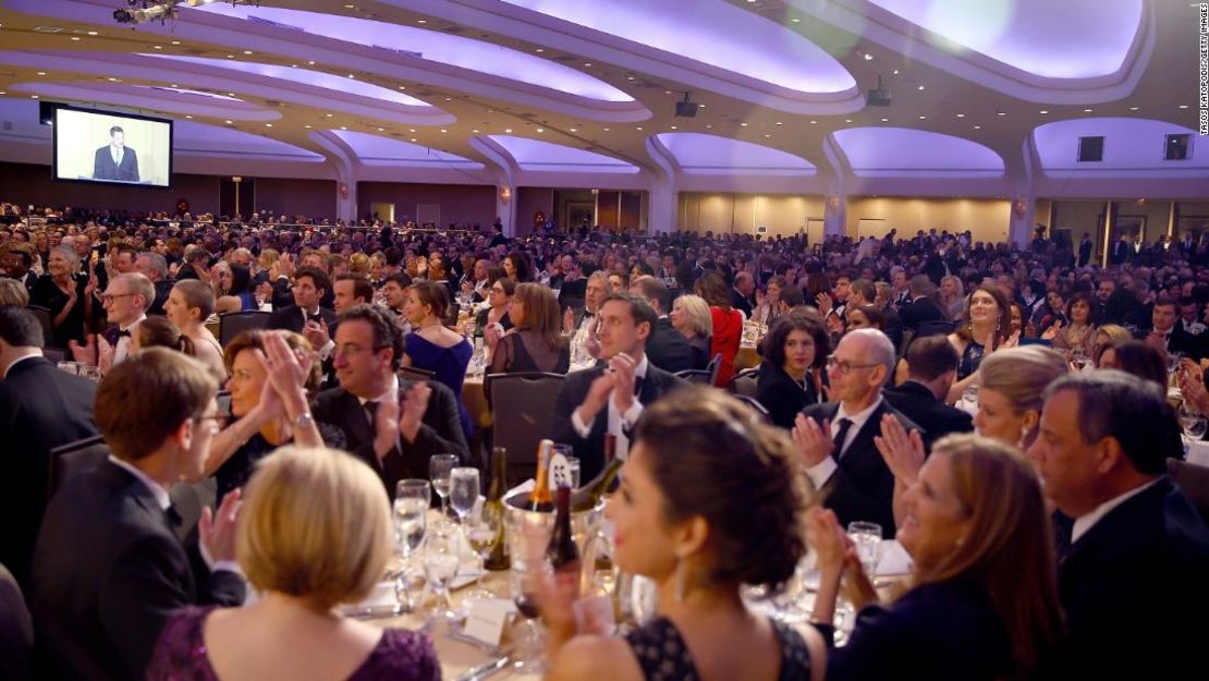 Una vista de la Cena de Corresponsales de la Casa Blanca, en 2018.