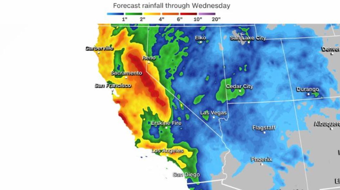 Pronóstico de lluvias hasta el miércoles.