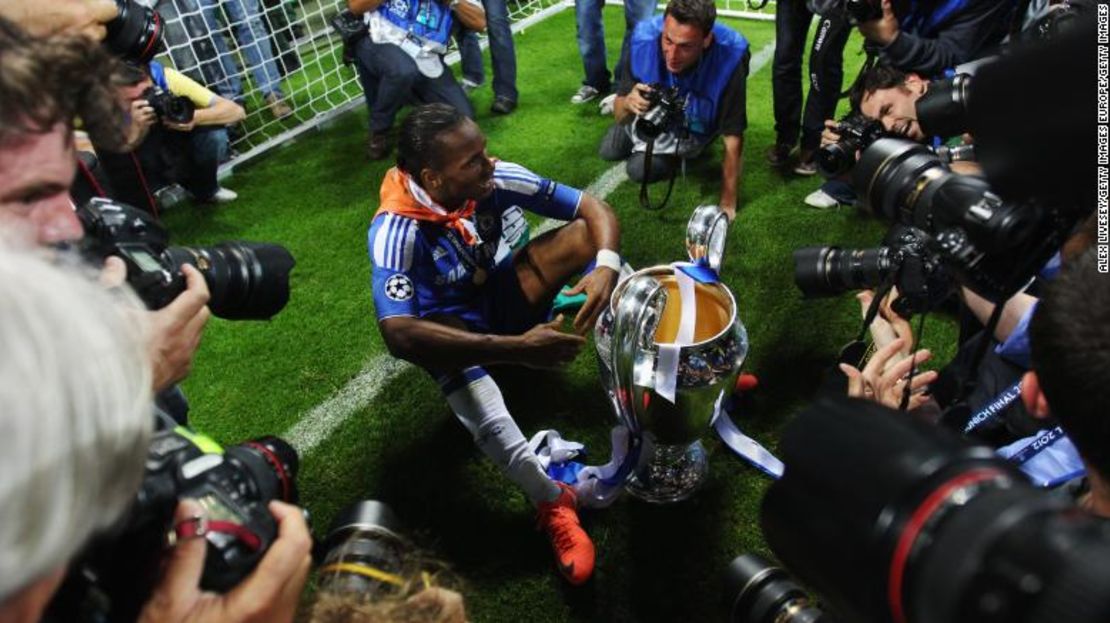 Drogba ganó la Champions League con el Chelsea en 2012.