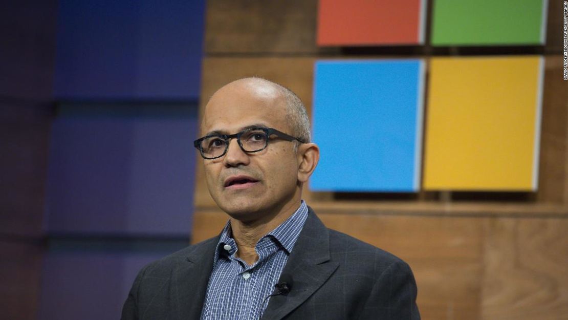 Satya Nadella, presidente ejecutivo de Microsoft.