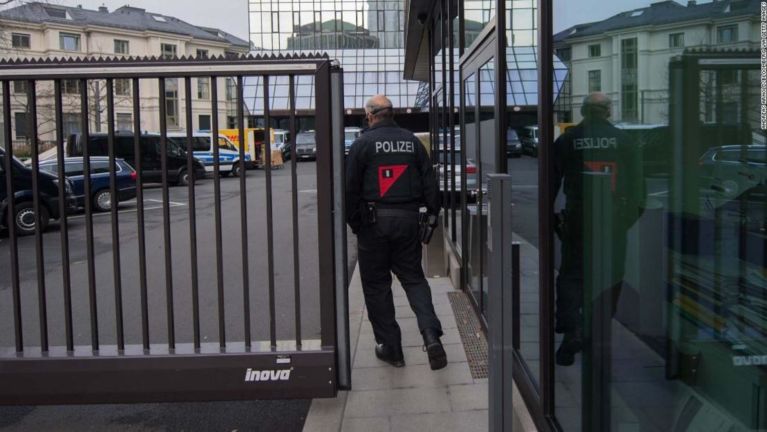 Las autoridades alemanas adelantaron una redada en la sede del Deutsche Bank en Frankfurt, el 29 de noviembre de 2018.