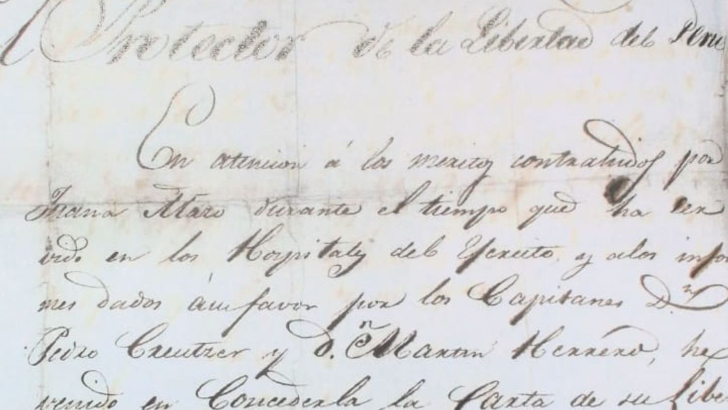 Imagen del manuscrito histórico que desapareció del Archivo General de la Nación de Perú.