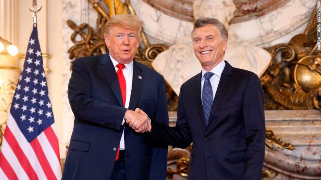 Donald Trump y Mauricio Macri, durante su encuentro en Buenos Aires.