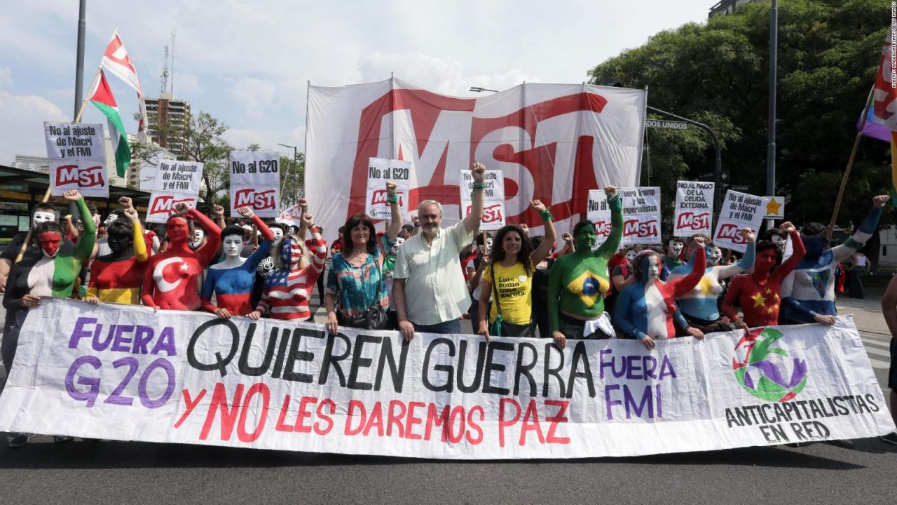 CNNE 592737 - protestas anticumbre del g20 en argentina