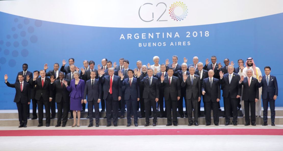 Los líderes del G20 reunidos en Buenos Aires, Argentina, el 30 de noviembre de 2018.