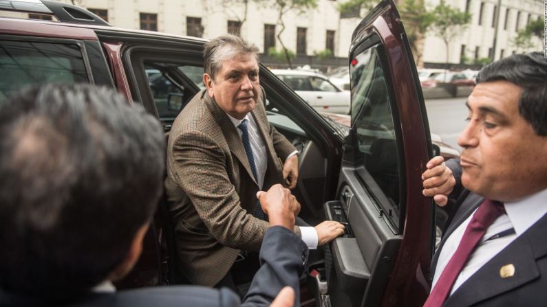 Al expresidente se le acusa de lavado de activos y colusión agravada. García ha negado los cargos.