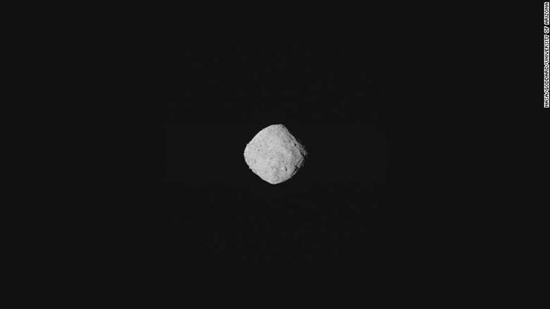 Esta es la primera fotografía que Osiris-REx tomó del asteroide Bennu (Nasa).