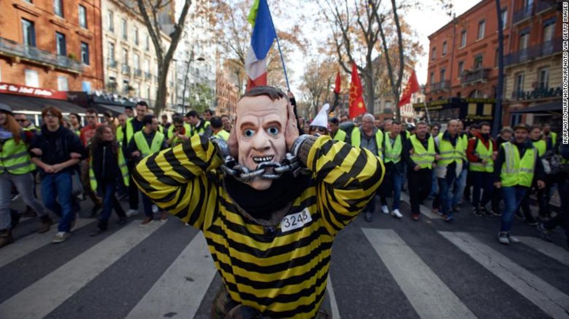 Las protestas se han transformado en manifestaciones contra el gobierno de Emmanuel Macron.