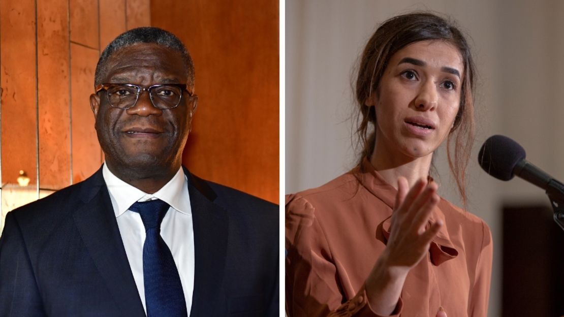 Denis Mukwege y Nadia Murad.