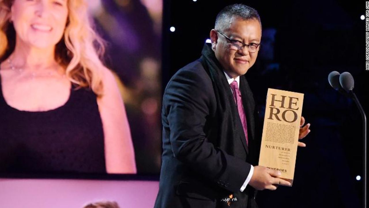 NEW YORK, NY - DECEMBER 09:  2018 CNN Hero Dr. Ricardo Pun-Chong acceots an award onstage during the 12th Annual CNN Heroes: An All-Star Tribute  at American Museum of Natural History on December 9, 2018 in New York City.