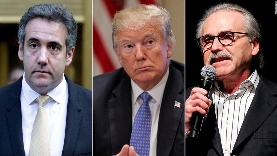 Cohen, Trump y Pecker.