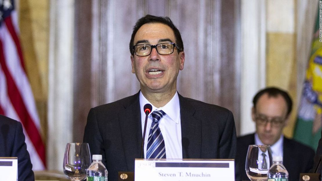 Steven Mnuchin, secretario de Tesoro de Estados Unidos.