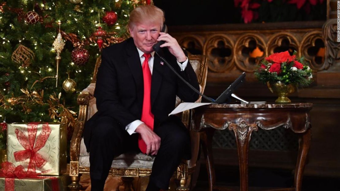 Donald Trump, presidente de Estados Unidos, durante esta Navidad.